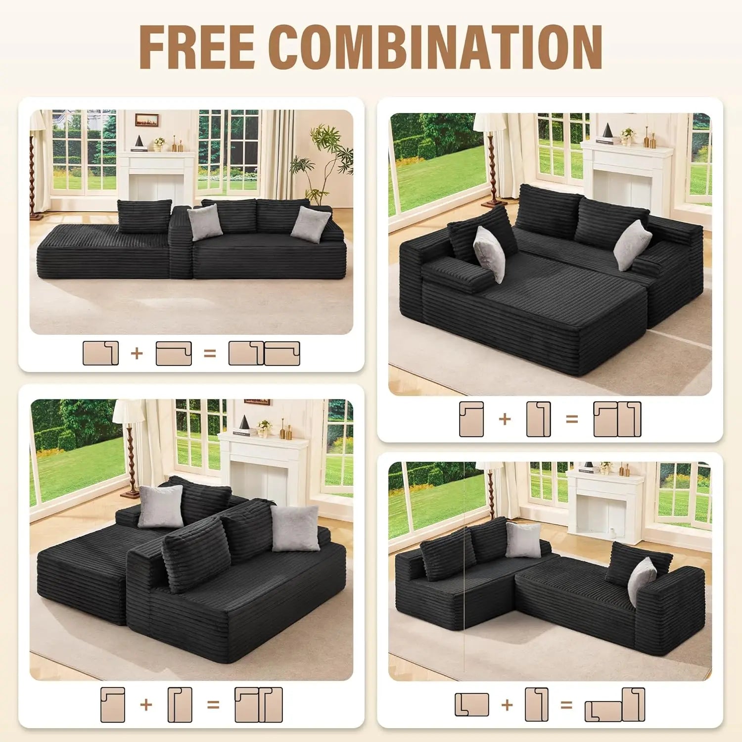 Comfy Modular Couch Sofa